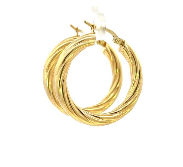 Zlaté náušnice, kruhy - 1 Zlaté náušnice, kruhy - 1