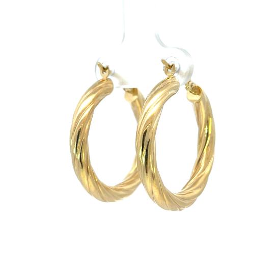 Zlaté náušnice, kruhy - 2 Zlaté náušnice, kruhy - 2