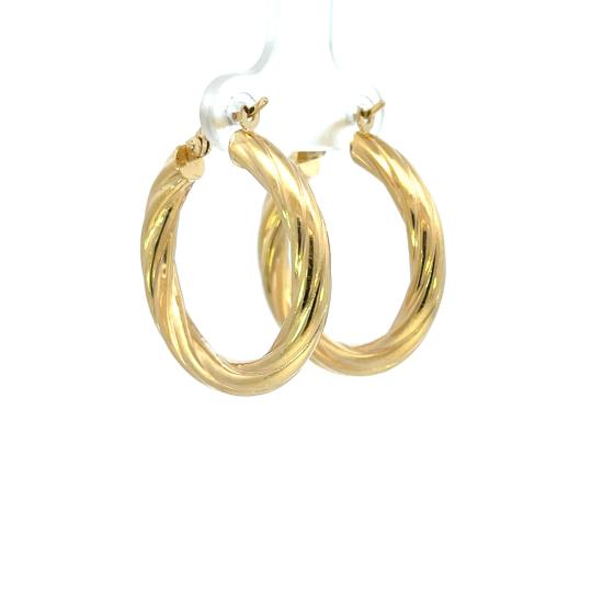 Zlaté náušnice, kruhy - 4 Zlaté náušnice, kruhy - 4