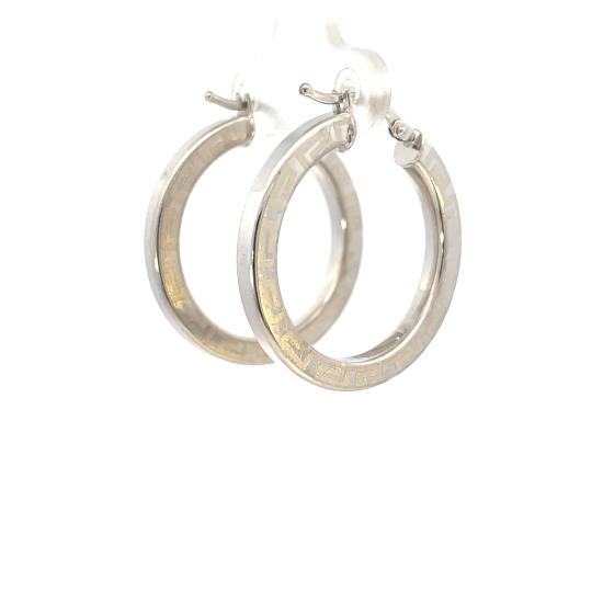 Náušnice z bílého zlata, kruhy - 3 Náušnice z bílého zlata, kruhy - 3