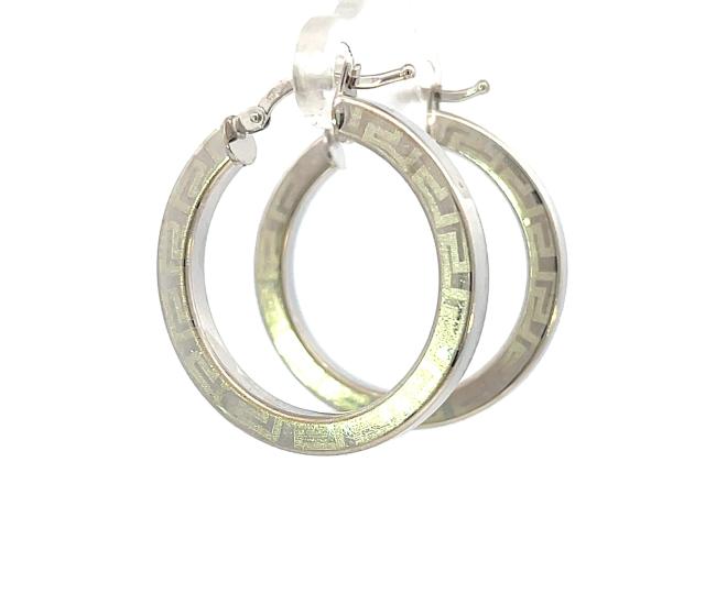 Náušnice z bílého zlata, kruhy Náušnice z bílého zlata, kruhy