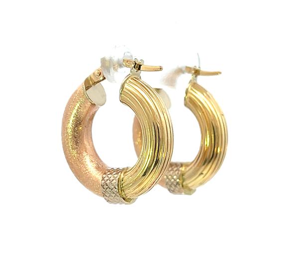 Zlaté náušnice, kruhy - 2 Zlaté náušnice, kruhy - 2