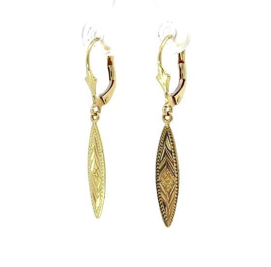 Zlaté náušnice, visací - 1 Zlaté náušnice, visací - 1