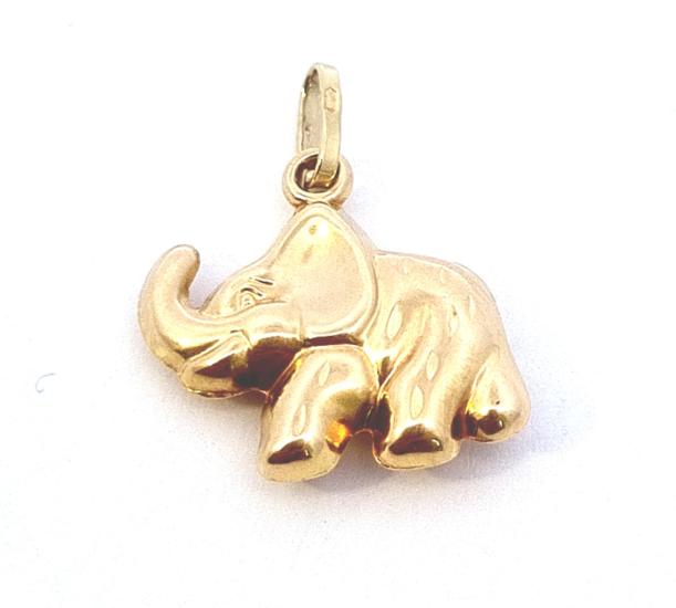 Zlatý přívěs, slon - 1 Zlatý přívěs, slon - 1