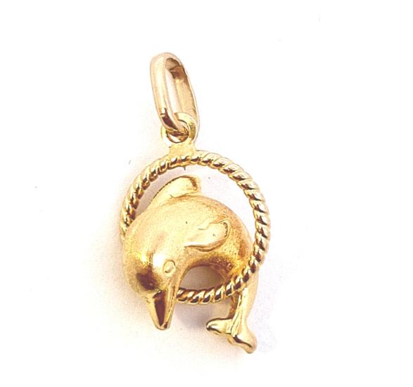 Zlatý přívěs, delfín - 1 Zlatý přívěs, delfín - 1