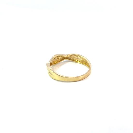 Zlatý prsten se zirkony, vel. 56 - 2 Zlatý prsten se zirkony, vel. 56 - 2
