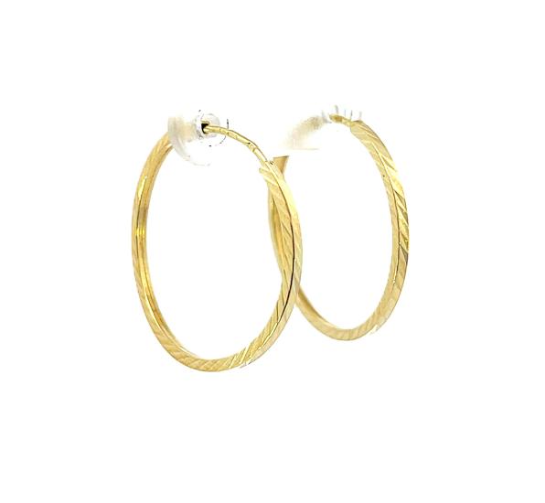 Zlaté náušnice, kruhy - 3 Zlaté náušnice, kruhy - 3