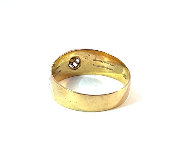 Starožitný zlatý prsten s diamantem, vel. 56 - 5 Starožitný zlatý prsten s diamantem, vel. 56 - 5