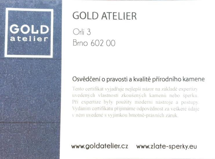 Prsten z bílého zlata s diamantem, vel. 53 - 6