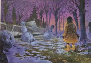 Konec sněhuláků v Čechách, 70 x 100 cm
