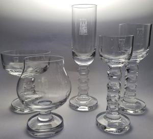 Sada sklenic Moser - Montreal, design Matura Adolf