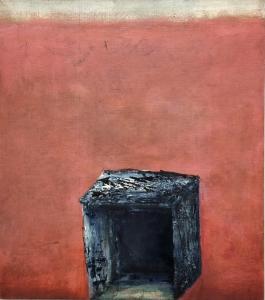 Skrýš, 2020, 85 x 75 cm, olej na plátně