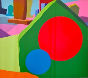 Stones sleepers no. 13, 90 x 100 cm, akryl na plátně