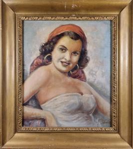 Portrét veselé dámy