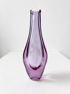 Váza s volavkou. 27 cm