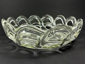Skleněný košík, průměr 28 cm