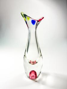 Barevná hutní váza - kolekce Julie, 27 cm