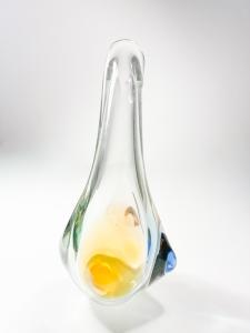 Skleněná hutní váza-Rhapsody, 25 cm