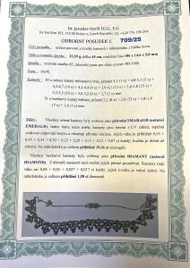 Zlatý náhrdelník se smaragdy a diamanty