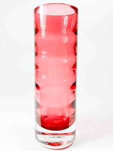 Růžová váza- Nový Bor, 20 cm