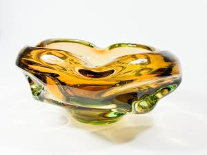 Hutní dvoubarevný popelník, 17 cm