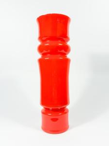 Oranžovo-červená podlouhlá váza, výška 30 cm