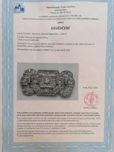 Starožitná zlatá brož s diamanty