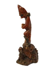 Vyřezávaná soška čínský Buddha štěstí - mastek