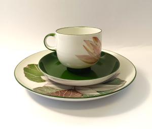Porcelánový šálek s podšálkem a dezertním talířkem Rosenthal