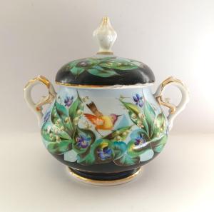 Ručně malovaná porcelánová cukřenka