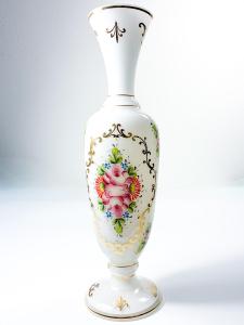 Váza s květinovým zdobením, 30 cm