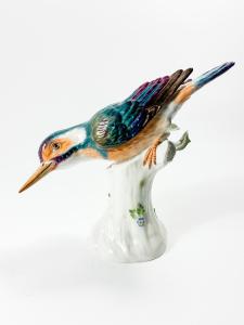 Porcelánová soška - Ledňáček