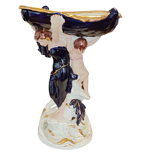 Figurální nástolec- kobalt