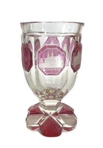 Sklo - pohár - Schlosberg, Mariaschein...