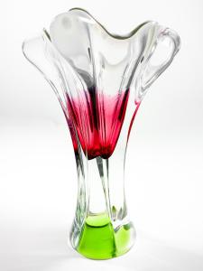 Hutní sklo - květ 26 cm