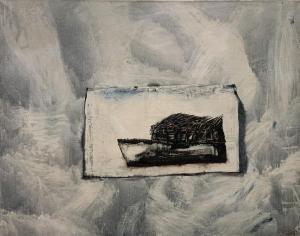 Jsem stará loď v ledu zakletá v ledu, 79 x 100 cm , 2019