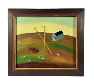 Krajina s pastí na ptáky