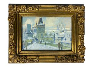 Zima na Karlově mostě