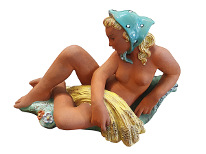 Akt dívky o žních