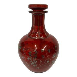 Rubínová karafa na víno, Biedermeier