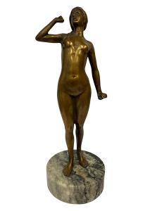 Bronzová socha ženy, 19. století
