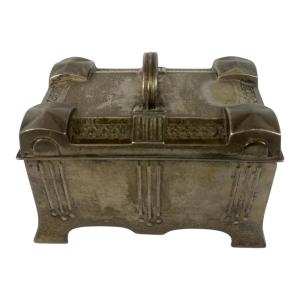 Starožitná alpaková dóza