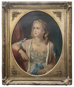 Portrét dámy ve zlatém rámu II.