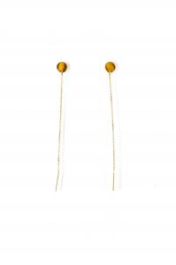 Zlaté visací náušnice