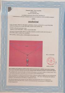 Platinový kolier s diamanty 5,10 g