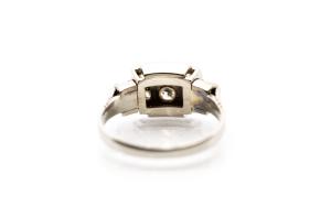 Zlatý prsten s diamanty 0,6 ct, vel. 55