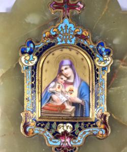 Kropenka s miniaturou Madony s Jezulátkem