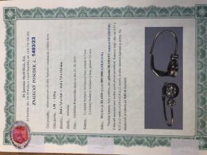 Zlaté náušnice s diamanty 0,83 ct