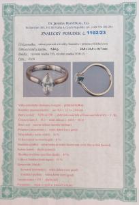 Magický prstýnek s diamantem 0,9 ct, vel.52