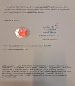 Starožitný zlatý prsten s ametystem a diamanty, vel. 54